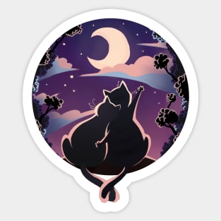 Lovestruck Kitties Sticker